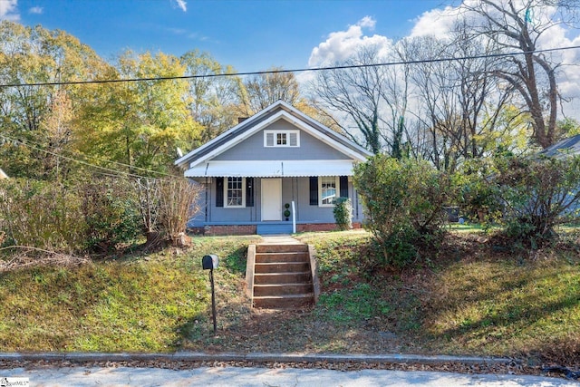 bungalow-style house featuring a porch