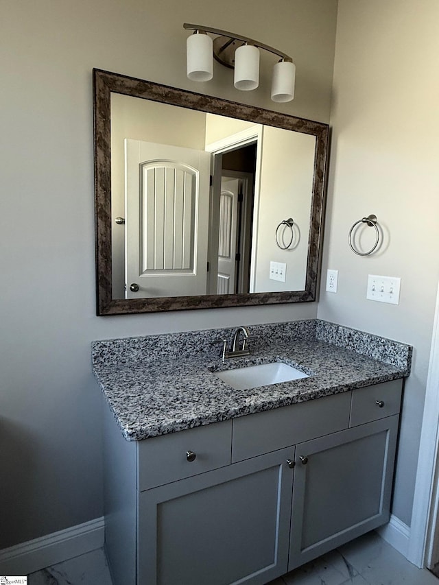 bathroom with vanity