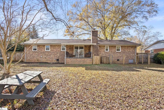 view of back of property