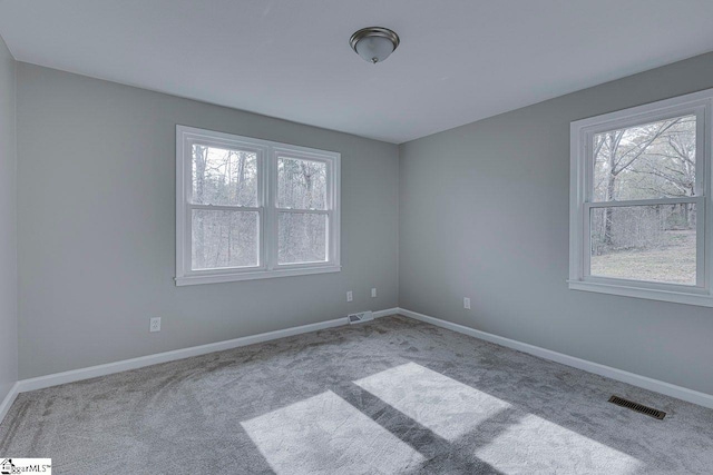 view of carpeted empty room