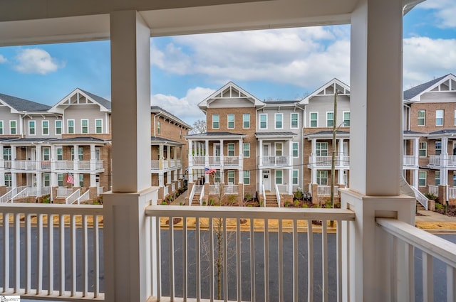 view of balcony