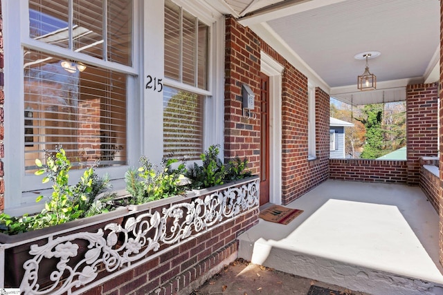 exterior space featuring a porch