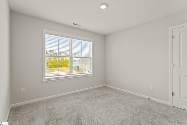 view of carpeted empty room