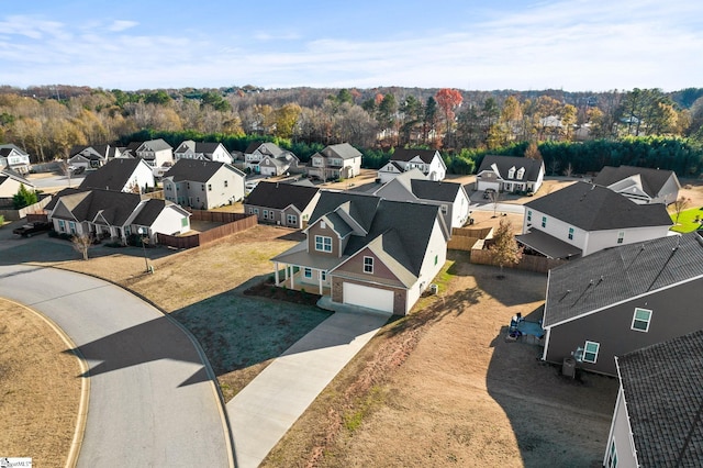 birds eye view of property