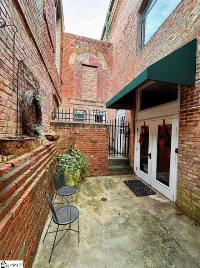 view of patio / terrace with french doors