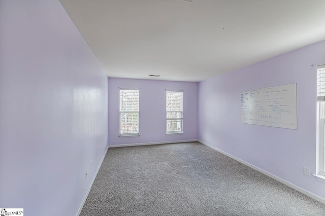 view of carpeted empty room