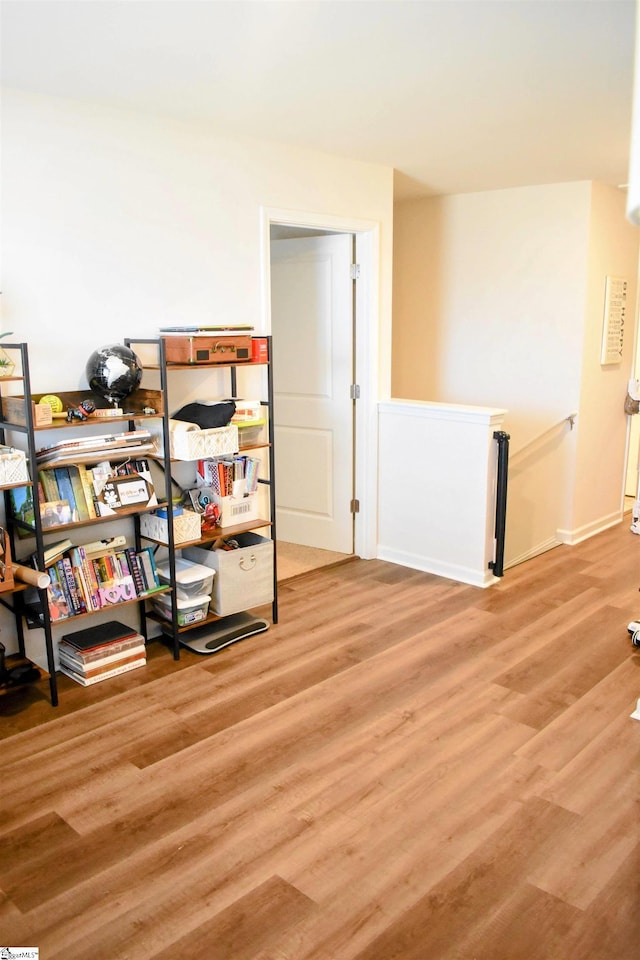 interior space featuring light hardwood / wood-style flooring