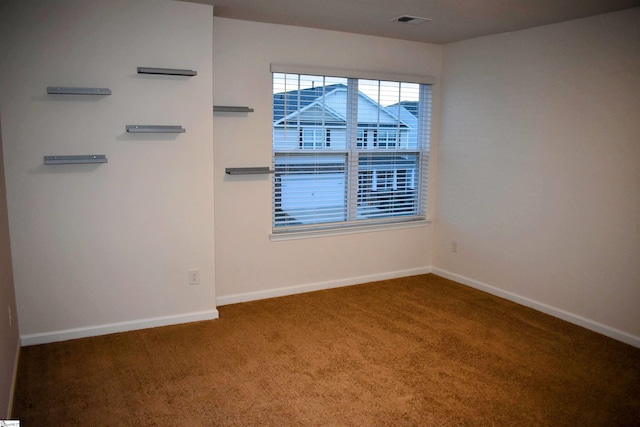 view of carpeted empty room