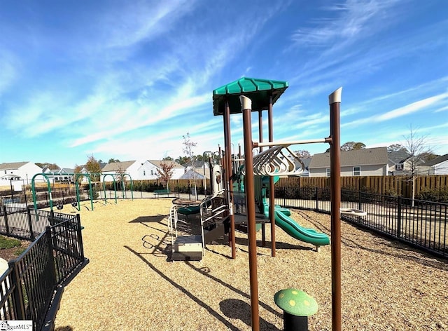 view of jungle gym