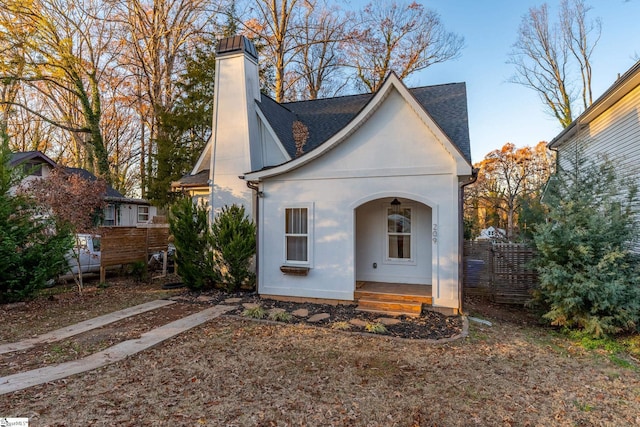 view of rear view of property