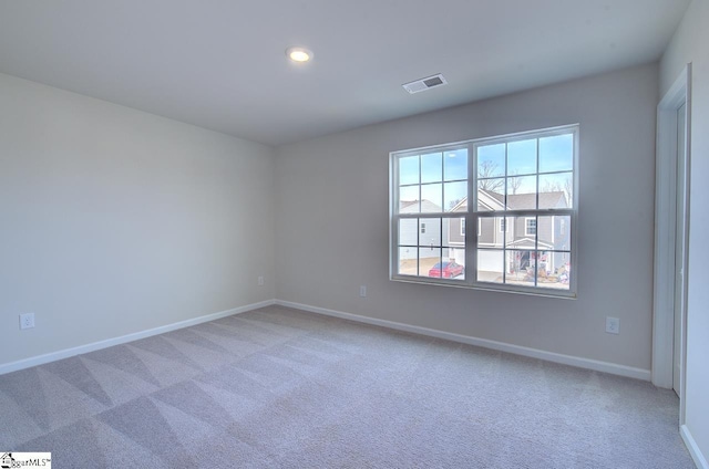 view of carpeted empty room