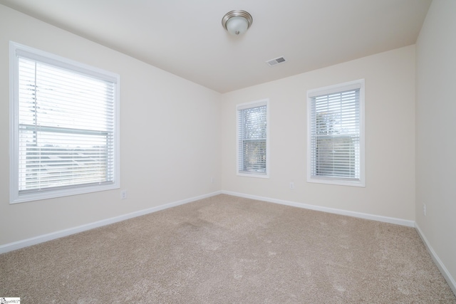 view of carpeted empty room