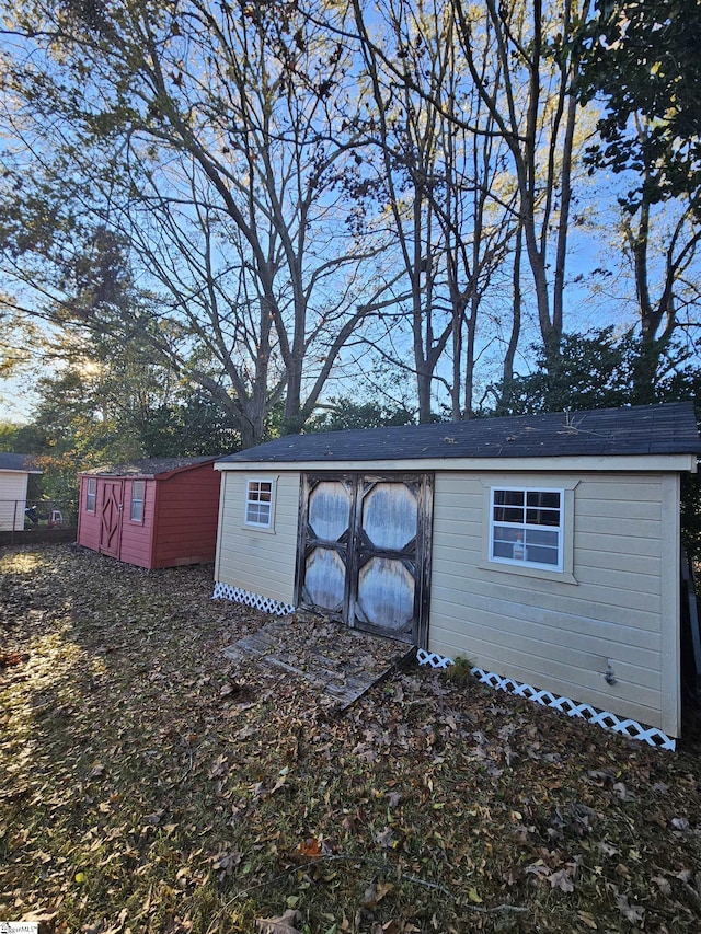 view of outbuilding