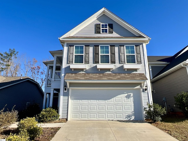 front facade featuring a garage