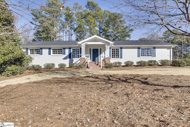 view of ranch-style house