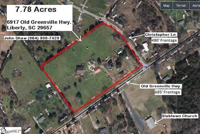 6917 Old Greenville Hwy, Anderson, SC 29657 - map