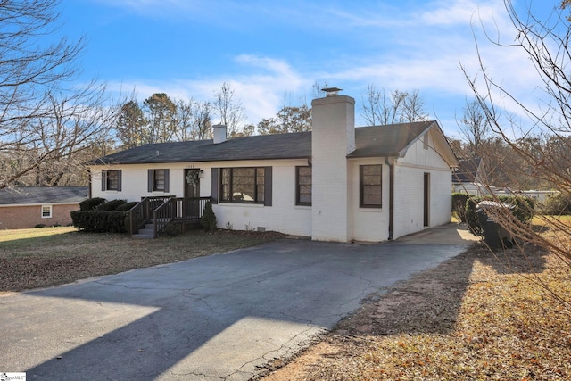 ranch-style house with a garage