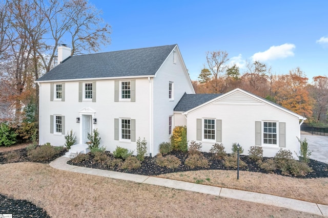 view of colonial inspired home