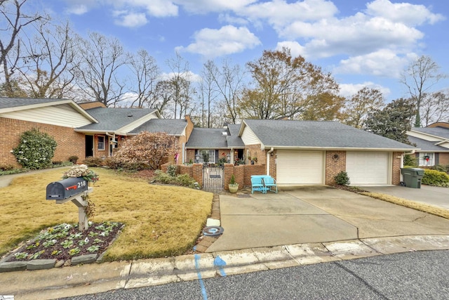 ranch-style house with a garage