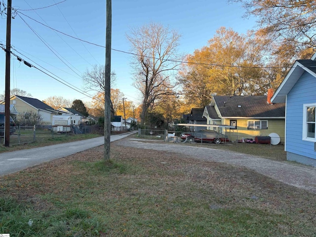 view of road