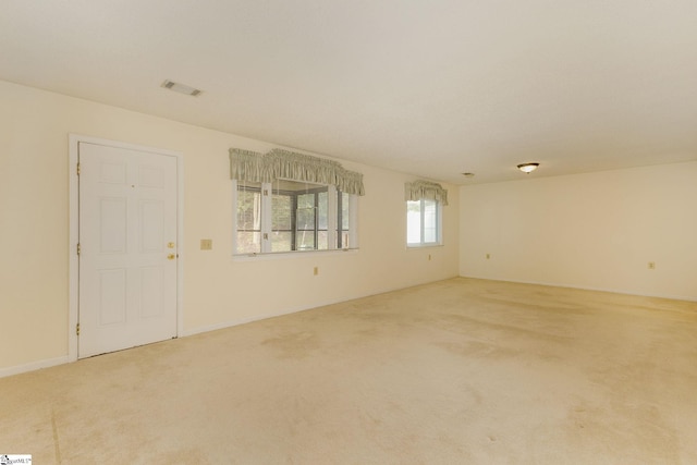 view of carpeted empty room