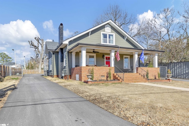 bungalow with covered porch