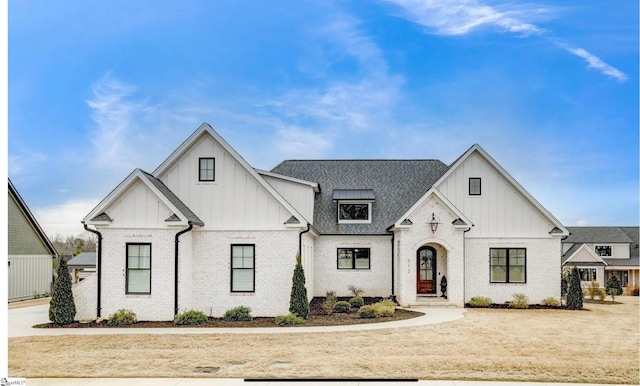 view of modern farmhouse