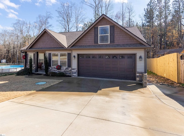 view of craftsman inspired home