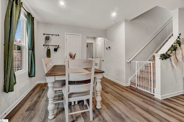 dining room featuring hardwood / wood-style floors