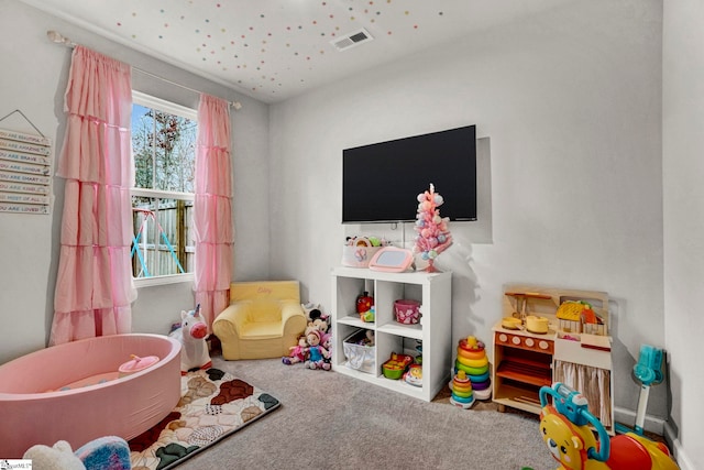 playroom featuring carpet floors