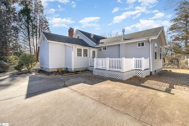 view of back of property