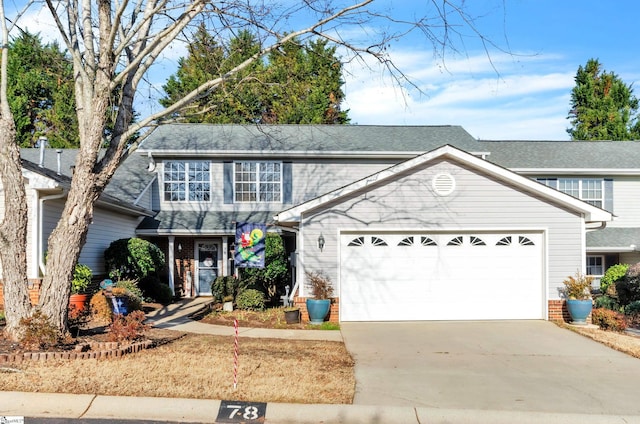 front facade featuring a garage