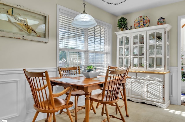 view of dining room