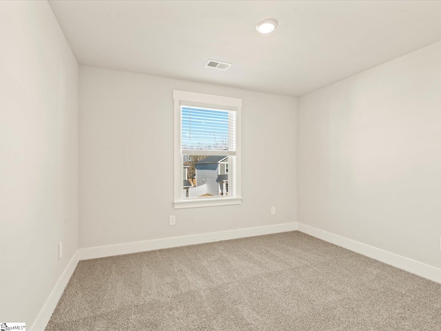 view of carpeted empty room