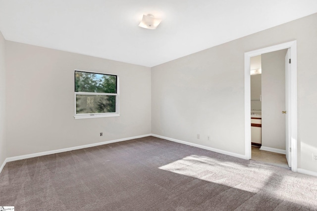 view of carpeted empty room