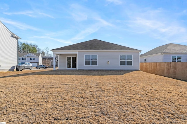 view of rear view of property