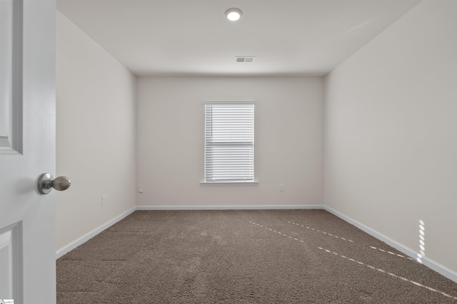 view of carpeted empty room