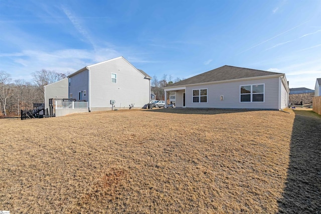 view of rear view of property