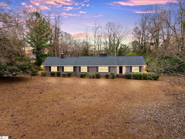 view of ranch-style house