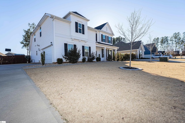 view of front of house featuring a garage