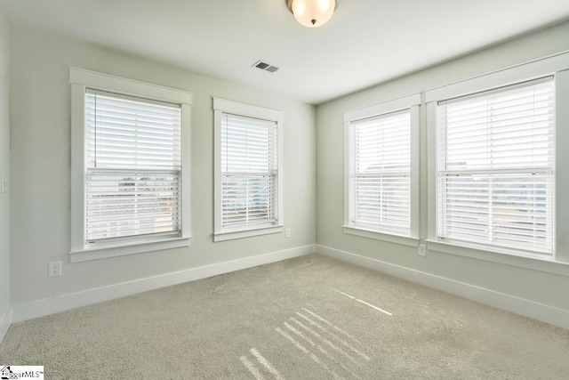 view of carpeted empty room