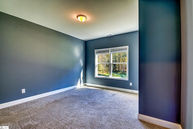 view of carpeted empty room