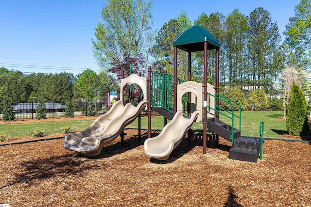 view of jungle gym