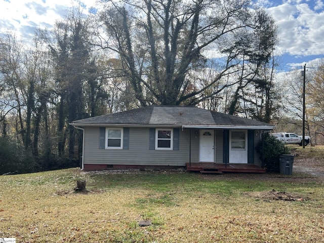 7 Woodhaven Dr, Liberty, SC 29657 - ranch-style house featuring a front yard and a porch