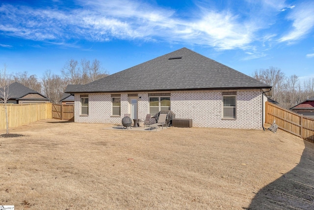 back of house featuring a patio