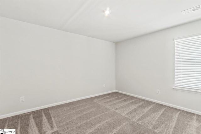 spare room featuring carpet floors