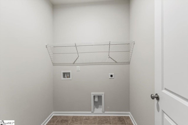 laundry room featuring washer hookup and hookup for an electric dryer