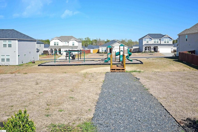 view of play area