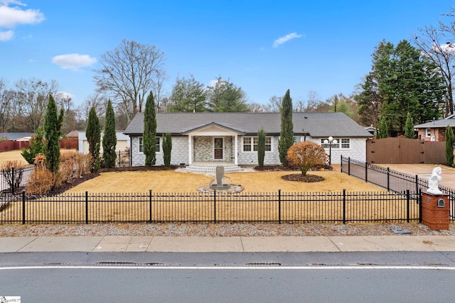 view of ranch-style home