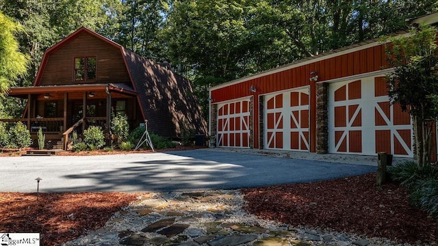 exterior space with a porch